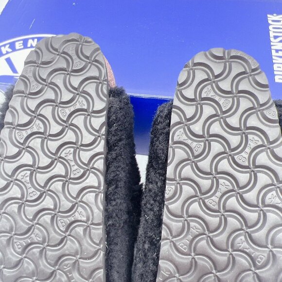 BIRKENSTOCK BOSTON Shearling BIG BUCKLE Clog TEDDY BLACK EU 40 Women US 9- 9.5 - Picture 11 of 12